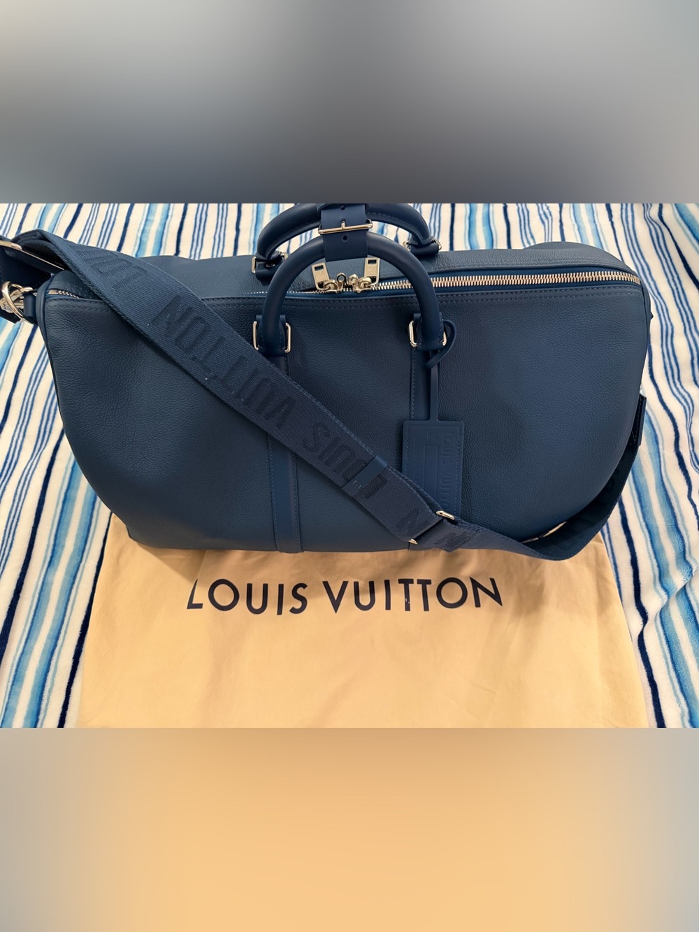 NWT Louis Vuitton NWT Louis Vuitton M23727 Keepall Bandoulière 50BLEU ATLANTIQUE